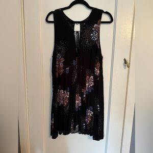 Free People Floral Sleeveless Mini Dress